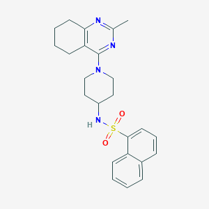 molecular formula C24H28N4O2S B2736623 N-[1-(2-methyl-5,6,7,8-tetrahydroquinazolin-4-yl)piperidin-4-yl]naphthalene-1-sulfonamide CAS No. 1902989-83-6