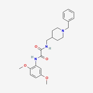 molecular formula C23H29N3O4 B2736687 N'-[(1-benzylpiperidin-4-yl)methyl]-N-(2,5-dimethoxyphenyl)ethanediamide CAS No. 953248-94-7