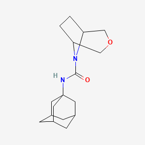 molecular formula C17H26N2O2 B2736718 N-(adamantan-1-yl)-3-oxa-8-azabicyclo[3.2.1]octane-8-carboxamide CAS No. 1396708-78-3