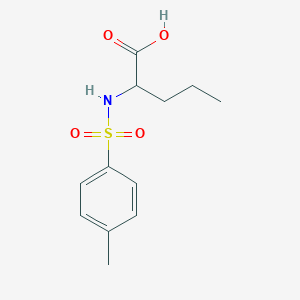 molecular formula C12H17NO4S B2736719 2-(4-Methylbenzenesulfonamido)pentanoic acid CAS No. 1176003-76-1