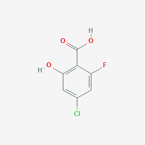molecular formula C7H4ClFO3 B2736722 4-Chloro-2-fluoro-6-hydroxybenzoic acid CAS No. 2363171-74-6