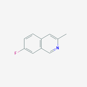 molecular formula C10H8FN B2736735 7-Fluoro-3-methylisoquinoline CAS No. 2073126-59-5