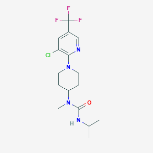 1-{1-[3-Chloro-5-(trifluoromethyl)pyridin-2-yl]piperidin-4-yl}-1-methyl-3-(propan-2-yl)urea