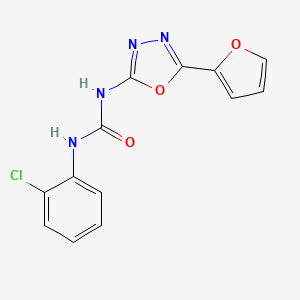 1-(2-Chlorophenyl)-3-(5-(furan-2-yl)-1,3,4-oxadiazol-2-yl)urea