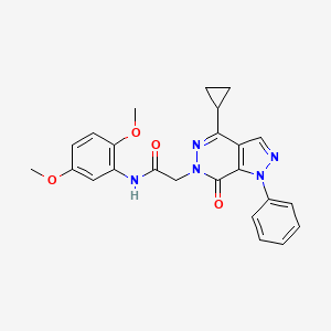 2-(4-cyclopropyl-7-oxo-1-phenyl-1H-pyrazolo[3,4-d]pyridazin-6(7H)-yl)-N-(2,5-dimethoxyphenyl)acetamide