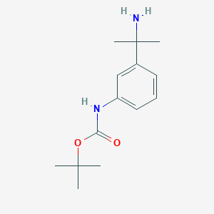 molecular formula C14H22N2O2 B2736765 Tert-butyl N-[3-(2-aminopropan-2-YL)phenyl]carbamate CAS No. 1314698-89-9