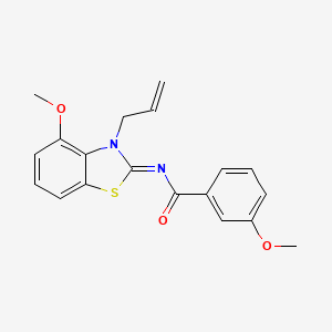 molecular formula C19H18N2O3S B2736781 (Z)-N-(3-allyl-4-methoxybenzo[d]thiazol-2(3H)-ylidene)-3-methoxybenzamide CAS No. 868376-01-6