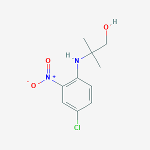 molecular formula C10H13ClN2O3 B2736811 2-[(4-Chloro-2-nitrophenyl)amino]-2-methylpropan-1-ol CAS No. 303139-71-1