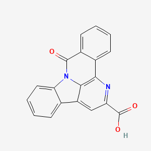 8-Oxo-8H-benzo[c]indolo[3,2,1-ij][1,5]naphthyridine-2-carboxylic acid