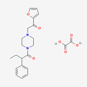 1-(4-(2-(Furan-2-yl)-2-oxoethyl)piperazin-1-yl)-2-phenylbutan-1-one oxalate