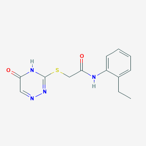 N-(2-ethylphenyl)-2-((5-oxo-4,5-dihydro-1,2,4-triazin-3-yl)thio)acetamide