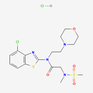N-(4-chlorobenzo[d]thiazol-2-yl)-2-(N-methylmethylsulfonamido)-N-(2-morpholinoethyl)acetamide hydrochloride