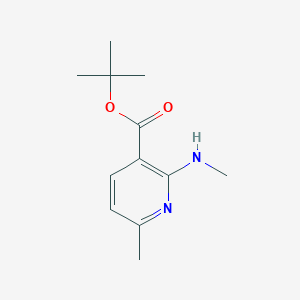 molecular formula C12H18N2O2 B2736905 Tert-butyl 6-methyl-2-(methylamino)pyridine-3-carboxylate CAS No. 2248363-22-4