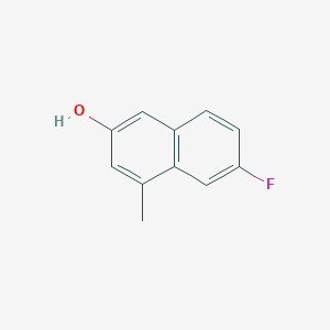 molecular formula C11H9FO B2736955 6-Fluoro-4-methylnaphthalen-2-ol CAS No. 1346965-03-4