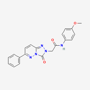 molecular formula C20H17N5O3 B2736983 N-(4-methoxyphenyl)-2-{3-oxo-6-phenyl-2H,3H-[1,2,4]triazolo[4,3-b]pyridazin-2-yl}acetamide CAS No. 1251576-07-4