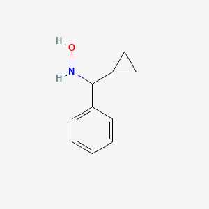 molecular formula C10H13NO B2737010 N-[cyclopropyl(phenyl)methyl]hydroxylamine CAS No. 1026710-97-3