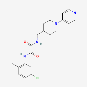 molecular formula C20H23ClN4O2 B2737072 N1-(5-chloro-2-methylphenyl)-N2-((1-(pyridin-4-yl)piperidin-4-yl)methyl)oxalamide CAS No. 2034499-01-7