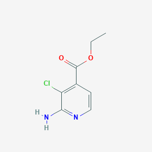 molecular formula C8H9ClN2O2 B2737083 Ethyl 2-amino-3-chloropyridine-4-carboxylate CAS No. 1955548-68-1