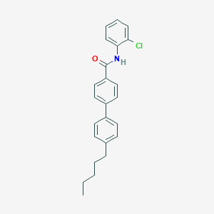 molecular formula C24H24ClNO B273709 N-(2-chlorophenyl)-4'-pentyl[1,1'-biphenyl]-4-carboxamide 