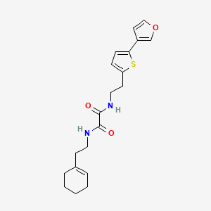molecular formula C20H24N2O3S B2737100 N'-[2-(cyclohex-1-en-1-yl)ethyl]-N-{2-[5-(furan-3-yl)thiophen-2-yl]ethyl}ethanediamide CAS No. 2034567-37-6