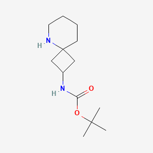 molecular formula C13H24N2O2 B2737116 tert-butyl n-[(2r,4s)-5-azaspiro[3.5]nonan-2-yl]carbamate CAS No. 2219353-98-5