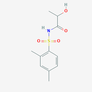 molecular formula C11H15NO4S B273713 N-lactoyl-2,4-dimethylbenzenesulfonamide 