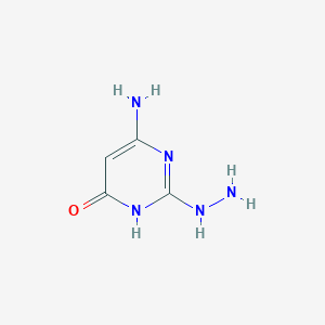 molecular formula C4H7N5O B2737154 6-amino-2-hydrazino-4(3H)-pyrimidinone CAS No. 6074-94-8