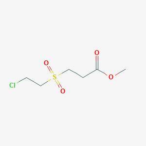molecular formula C6H11ClO4S B273716 METHYL 3-(2-CHLOROETHANESULFONYL)PROPANOATE 