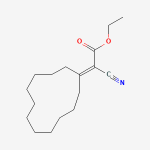 molecular formula C17H27NO2 B2737181 Ethyl cyano(cyclododecylidene)acetate CAS No. 184866-86-2