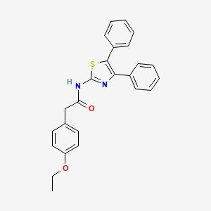molecular formula C25H22N2O2S B2737183 N-(4,5-diphenyl-1,3-thiazol-2-yl)-2-(4-ethoxyphenyl)acetamide CAS No. 923441-13-8