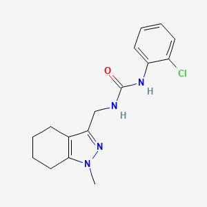 molecular formula C16H19ClN4O B2737232 1-(2-chlorophenyl)-3-((1-methyl-4,5,6,7-tetrahydro-1H-indazol-3-yl)methyl)urea CAS No. 1448122-49-3