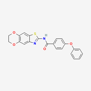 N-(6,7-dihydro-[1,4]dioxino[2,3-f][1,3]benzothiazol-2-yl)-4-phenoxybenzamide