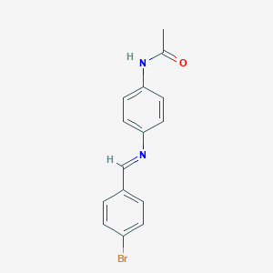 molecular formula C15H13BrN2O B273724 N-{4-[(4-bromobenzylidene)amino]phenyl}acetamide 