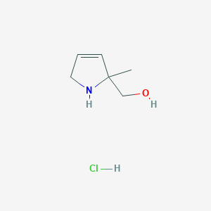 (5-Methyl-1,2-dihydropyrrol-5-yl)methanol;hydrochloride