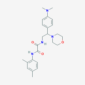 molecular formula C24H32N4O3 B2737242 N'-{2-[4-(dimethylamino)phenyl]-2-(morpholin-4-yl)ethyl}-N-(2,4-dimethylphenyl)ethanediamide CAS No. 899729-55-6