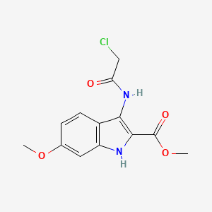 B2737247 methyl 3-[(chloroacetyl)amino]-6-methoxy-1H-indole-2-carboxylate CAS No. 843638-66-4
