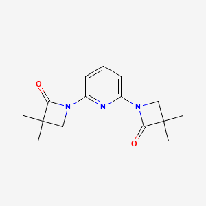 molecular formula C15H19N3O2 B2737260 1-[6-(3,3-Dimethyl-2-oxoazetidin-1-yl)pyridin-2-yl]-3,3-dimethylazetidin-2-one CAS No. 303986-10-9