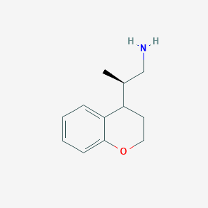 molecular formula C12H17NO B2737265 (2R)-2-(3,4-Dihydro-2H-chromen-4-yl)propan-1-amine CAS No. 2248219-50-1