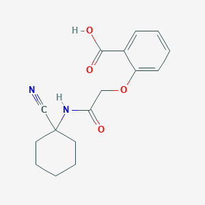 2-{[(1-Cyanocyclohexyl)carbamoyl]methoxy}benzoic acid