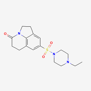 8-((4-ethylpiperazin-1-yl)sulfonyl)-5,6-dihydro-1H-pyrrolo[3,2,1-ij]quinolin-4(2H)-one