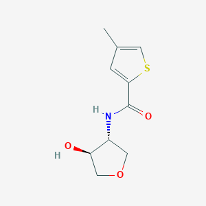 molecular formula C10H13NO3S B2737498 N-[(3R,4S)-4-Hydroxyoxolan-3-yl]-4-methylthiophene-2-carboxamide CAS No. 1933482-07-5