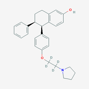molecular formula C28H31NO2 B027375 rac Lasofoxifene-d4 CAS No. 1126626-61-6