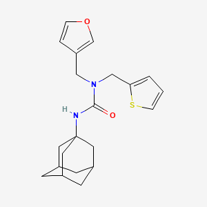 1-(Adamantan-1-yl)-3-[(furan-3-yl)methyl]-3-[(thiophen-2-yl)methyl]urea