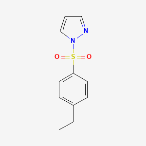 molecular formula C11H12N2O2S B2737524 1-(4-ethylbenzenesulfonyl)-1H-pyrazole CAS No. 899232-82-7