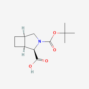 (1S,2R,5R)-3-[(2-methylpropan-2-yl)oxycarbonyl]-3-azabicyclo[3.2.0]heptane-2-carboxylic acid