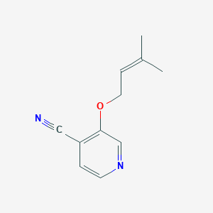 3-(3-Methylbut-2-enoxy)pyridine-4-carbonitrile