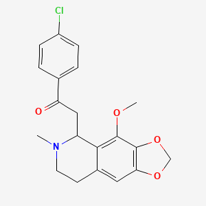 1-(4-Chlorophenyl)-2-(4-methoxy-6-methyl-5,6,7,8-tetrahydro-[1,3]dioxolo[4,5-g]isoquinolin-5-yl)ethanone