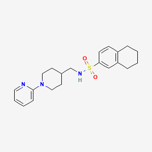 N-((1-(pyridin-2-yl)piperidin-4-yl)methyl)-5,6,7,8-tetrahydronaphthalene-2-sulfonamide