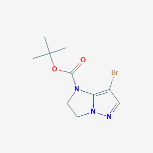 tert-butyl 7-bromo-2,3-dihydro-1H-imidazo[1,2-b]pyrazole-1-carboxylate