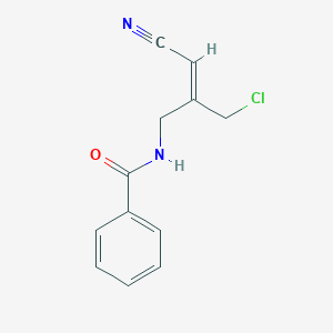 N-[(2E)-2-(Chloromethyl)-3-cyanoprop-2-en-1-yl]benzamide